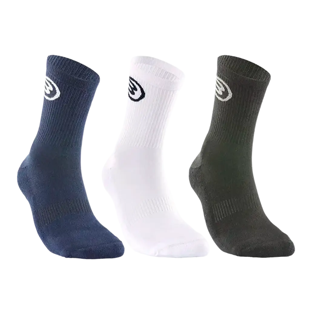 Calcetines Bullpadel BP252 Negro/Blanco/Azul Marino