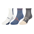 Calcetines Bullpadel BP2561 Negro/Azul/Blanco 2025 (Pack x3)