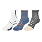 Calcetines Bullpadel BP2561 Negro/Azul/Blanco 2025 (Pack x3)