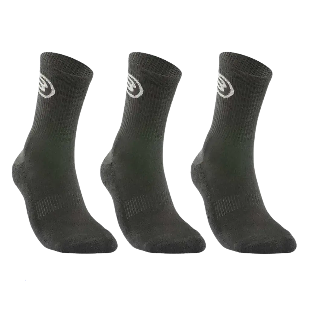 Calcetines Bullpadel BP262 Negro 2026 (Pack x3)