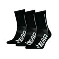 Calcetines Head Performance Short Crew Negro/Blanco (Pack x3)