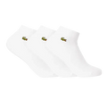 Calcetines Lacoste Cortos Blancos (Pack x3)