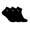 Calcetines Lacoste Cortos Negro (Pack x3)