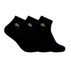 Calcetines Lacoste Cortos Negro (Pack x3)