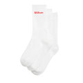 Calcetines Largos Wilson U Crew Logo Blanco 2025 (Pack x3)