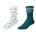 Calcetines Siux Silk 26 Blanco/Verde