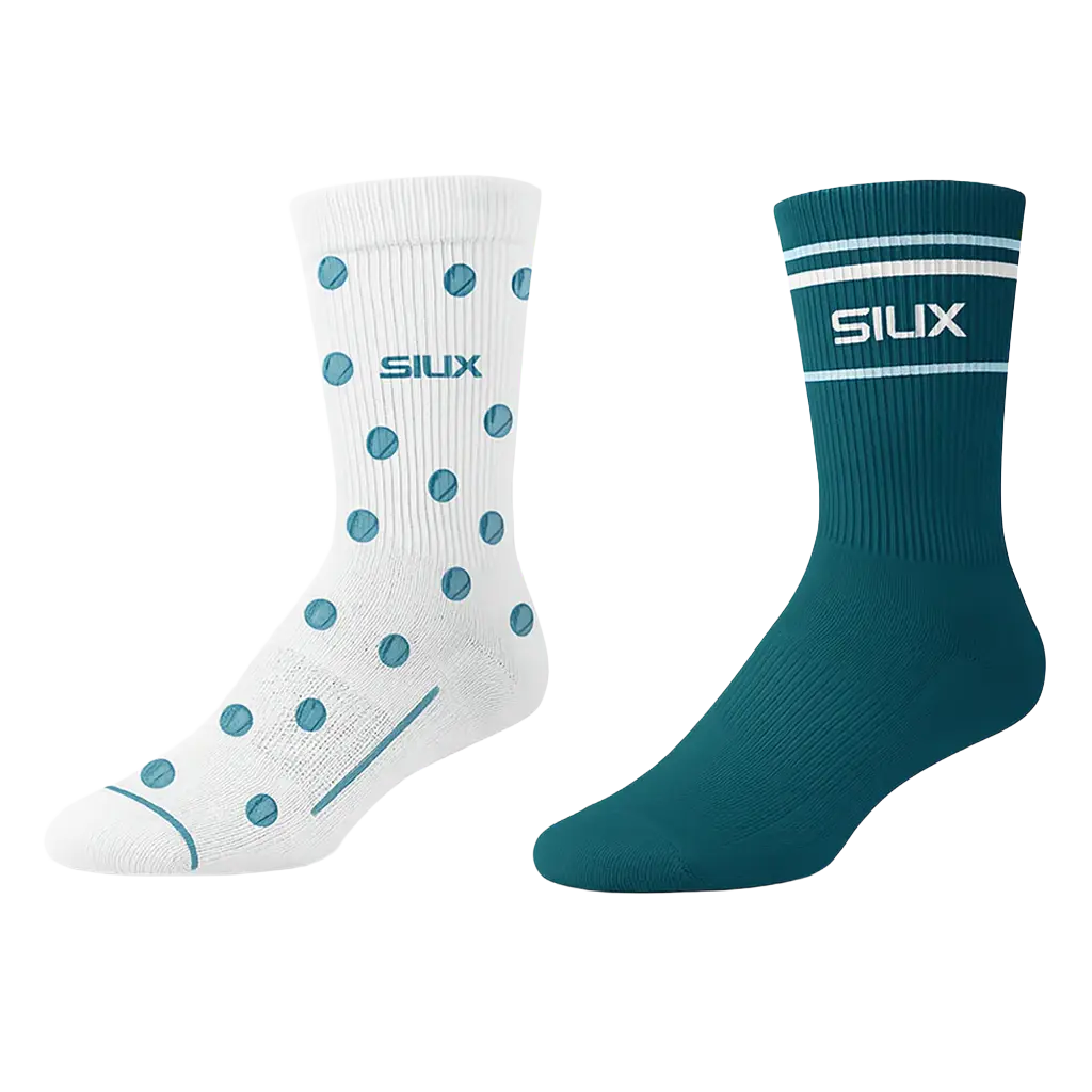 Calcetines Siux Silk 26 Blanco/Verde