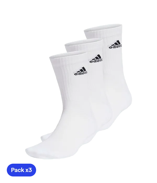 Calcetines Adidas Clásicos Blanco (Pack x3)
