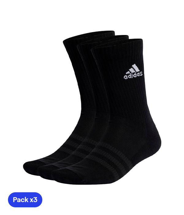 Calcetines Adidas Clásicos Negro (x3)