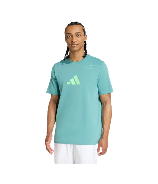Camiseta Adidas Padel CAT GT Verde 2025