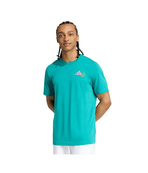 Camiseta Adidas Padel Graphic T Verde 2025