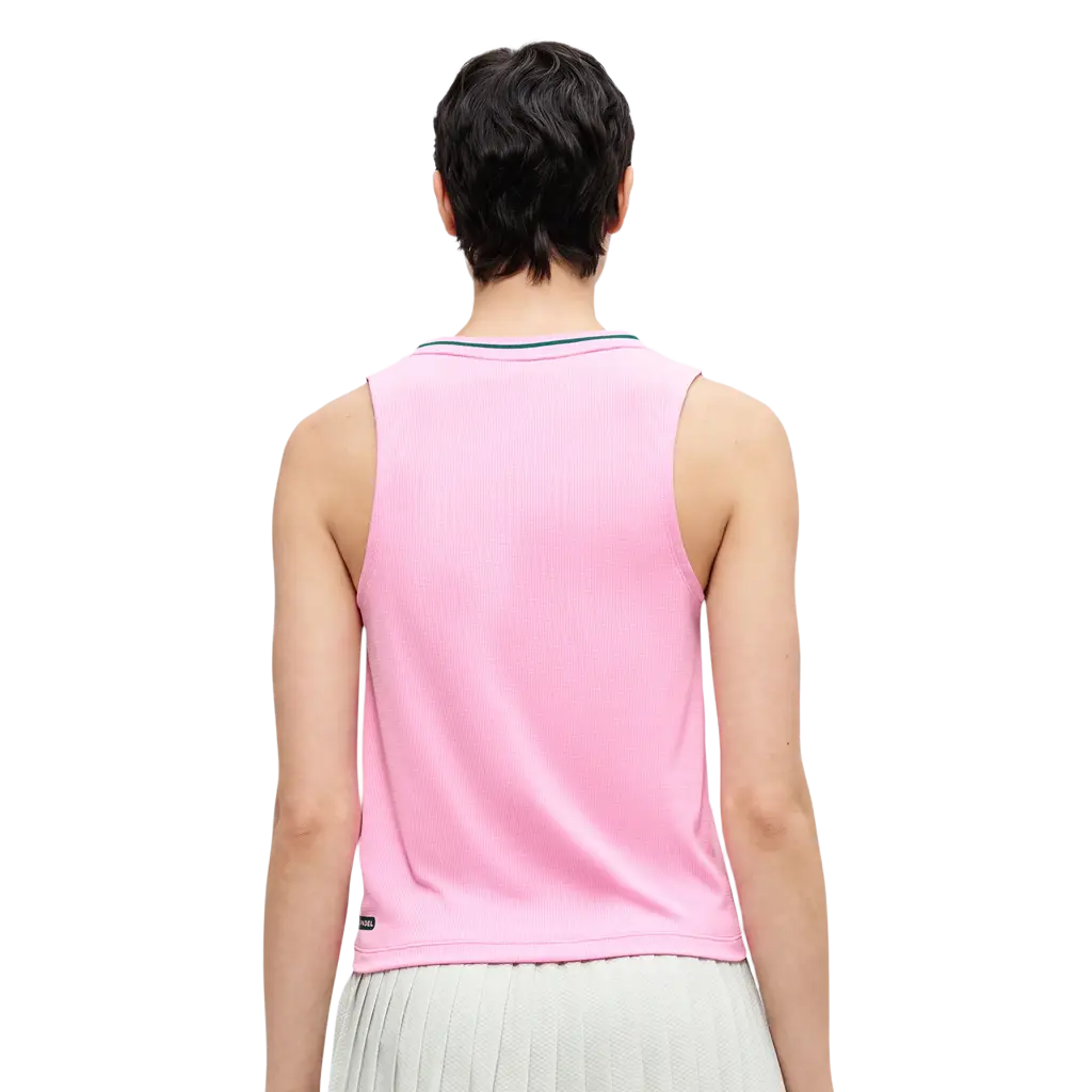 Camiseta Asics Court Mulher Chiclete Sem Mangas 2026