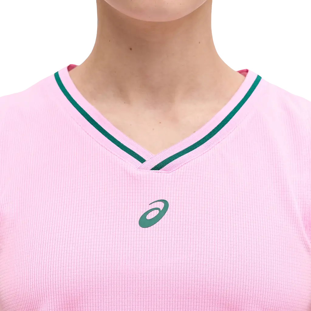Camiseta Asics Court Mulher Chiclete Sem Mangas 2026