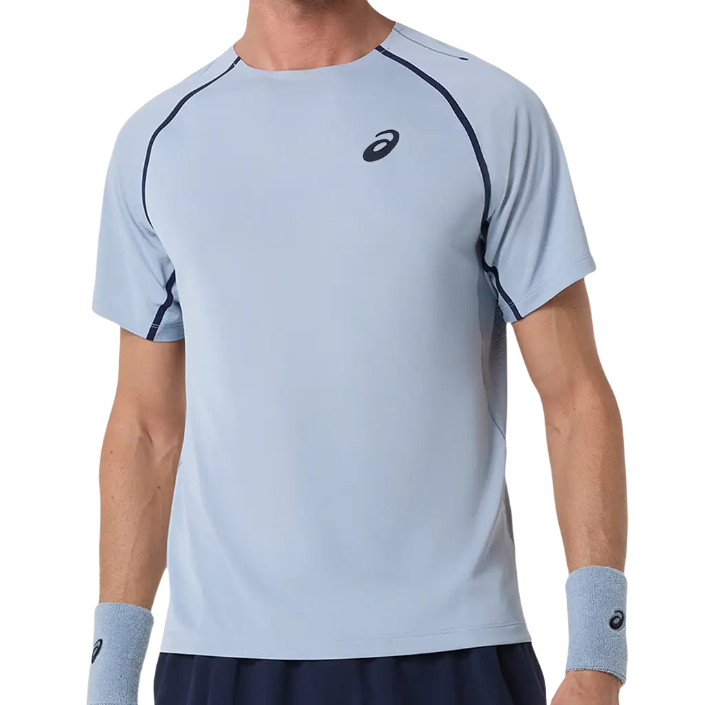 Camiseta Asics Match SS Top Grey Blue