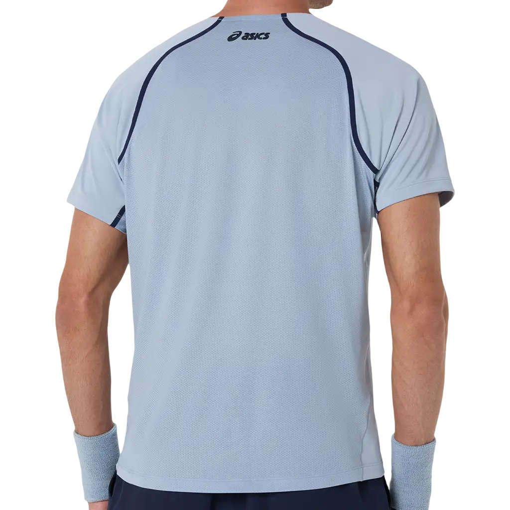 Camiseta Asics Match SS Top Grey Blue