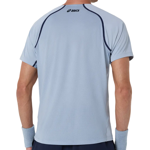 Camiseta Asics Match SS Top Grey Blue
