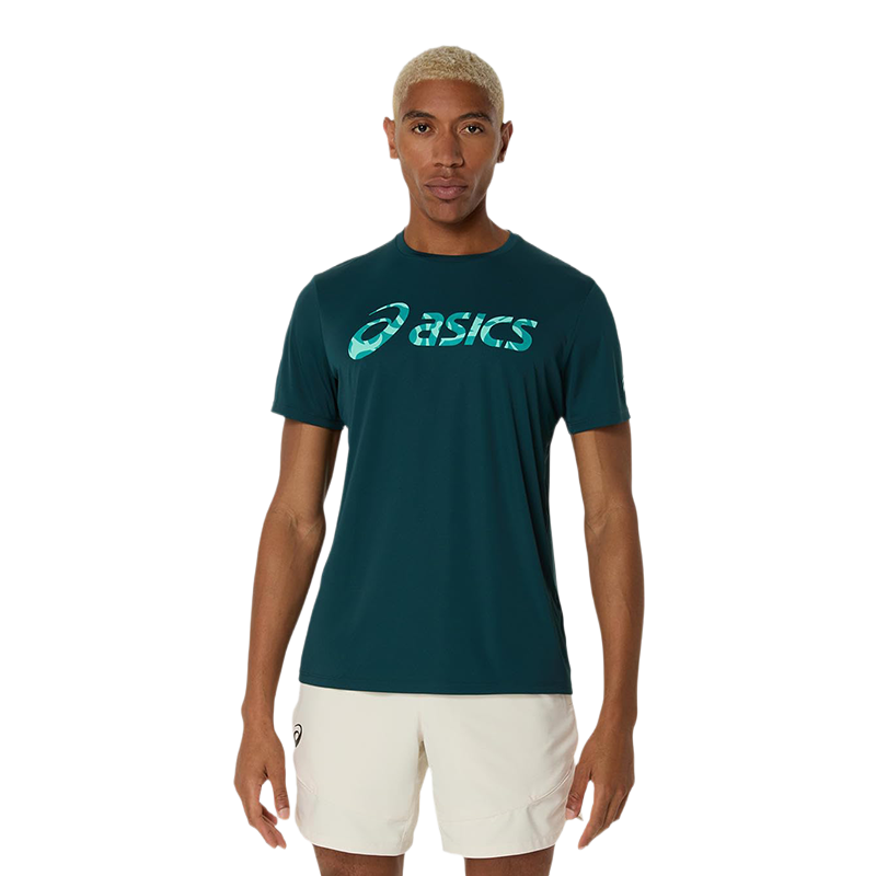 Camiseta Asics Match Seasonal Graphic Verde Saxon
