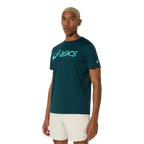Camiseta Asics Match Seasonal Graphic Verde Saxon