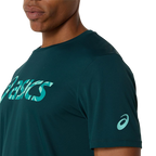 Camiseta Asics Match Seasonal Graphic Verde Saxon
