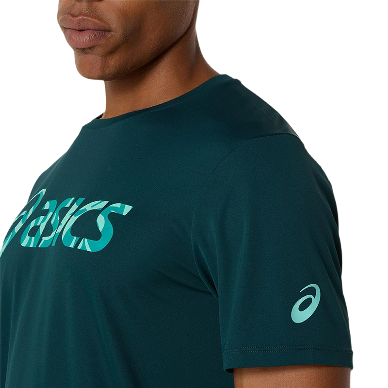 Camiseta Asics Match Seasonal Graphic Verde Saxon
