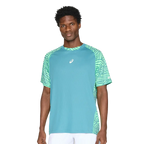 Camiseta Asics Padel Court All Over Print SS Top Misty Pine/Vital Green