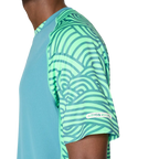 Camiseta Asics Padel Court All Over Print SS Top Misty Pine/Vital Green