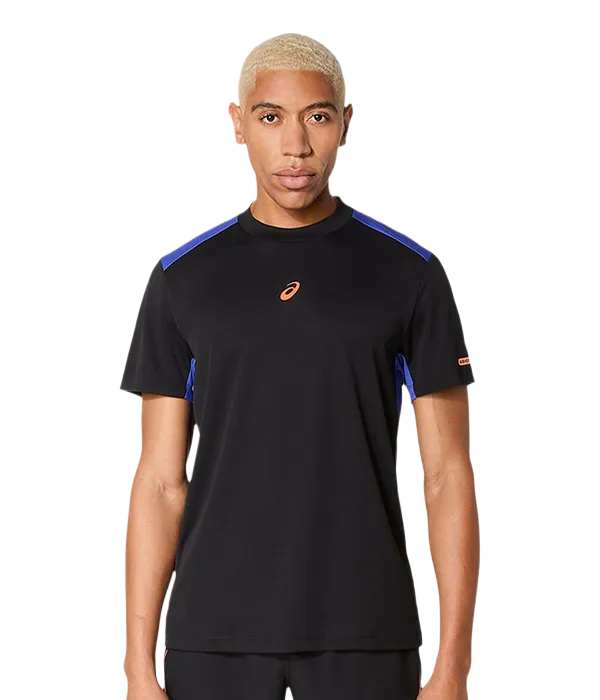 Camiseta Asics Padel Court S.S. Black/Dark Cobalt 2025