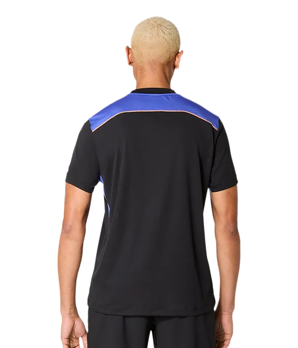 Camiseta Asics Padel Court S.S. Black/Dark Cobalt 2025