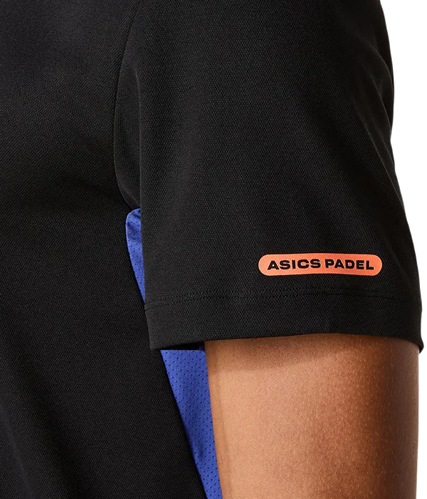 Camiseta Asics Padel Court S.S. Black/Dark Cobalt 2025