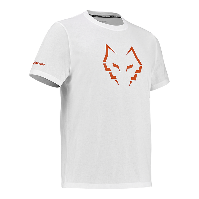 Maglietta Babolat Cotone Bianco/Bianco 2026 J. Lebron