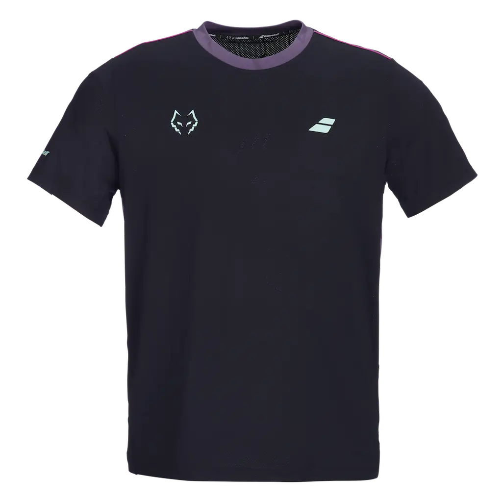 Koszulka Babolat Crew Neck Tee J. Lebrón Czarny/Czarny 2027