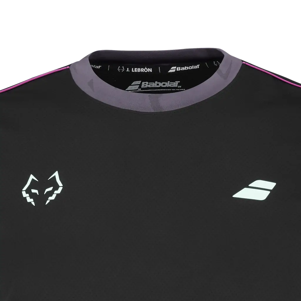 Koszulka Babolat Crew Neck Tee J. Lebrón Czarny/Czarny 2027