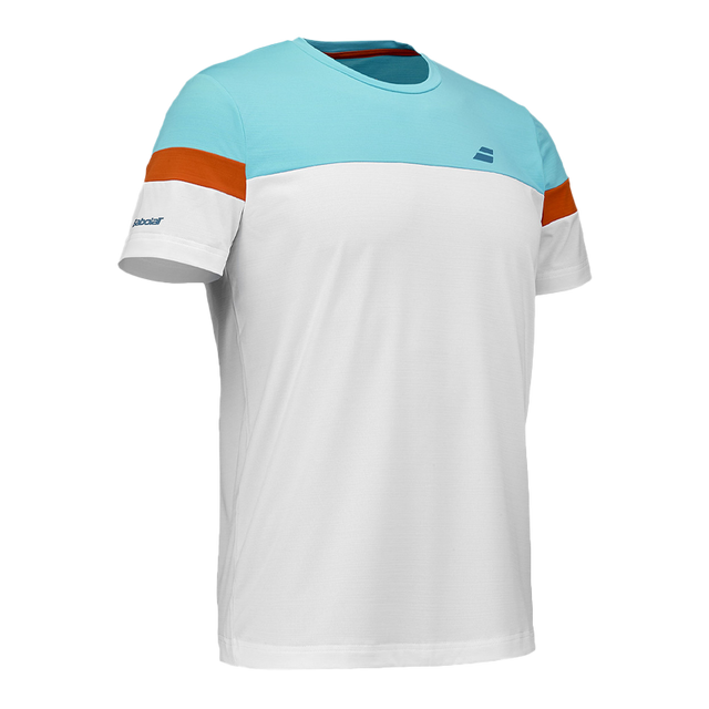 Babolat T-shirt Crew Neck Tee White/White 2026
