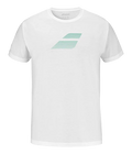 Weißes T-Shirt mit Babolat-Flagge 2025