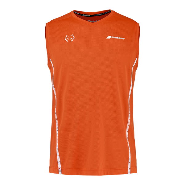 Babolat T-shirt Muscle Red/Orange 2026 J. Lebron | PadelPROShop
