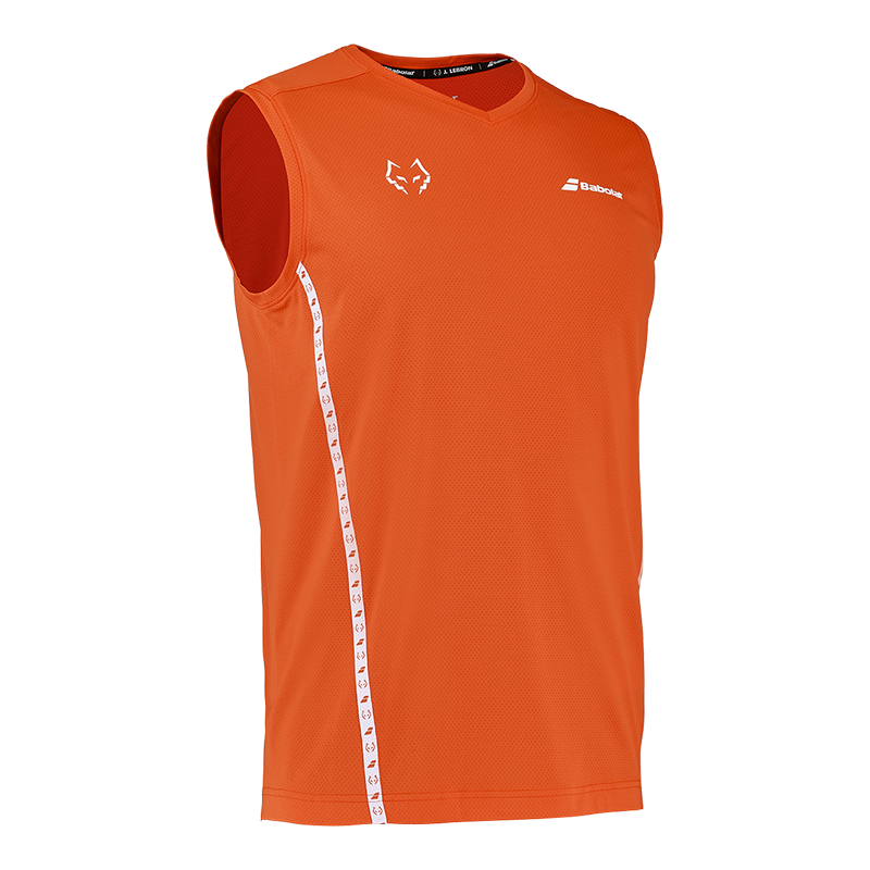 Babolat T-shirt Muscle Red/Orange 2026 J. Lebron