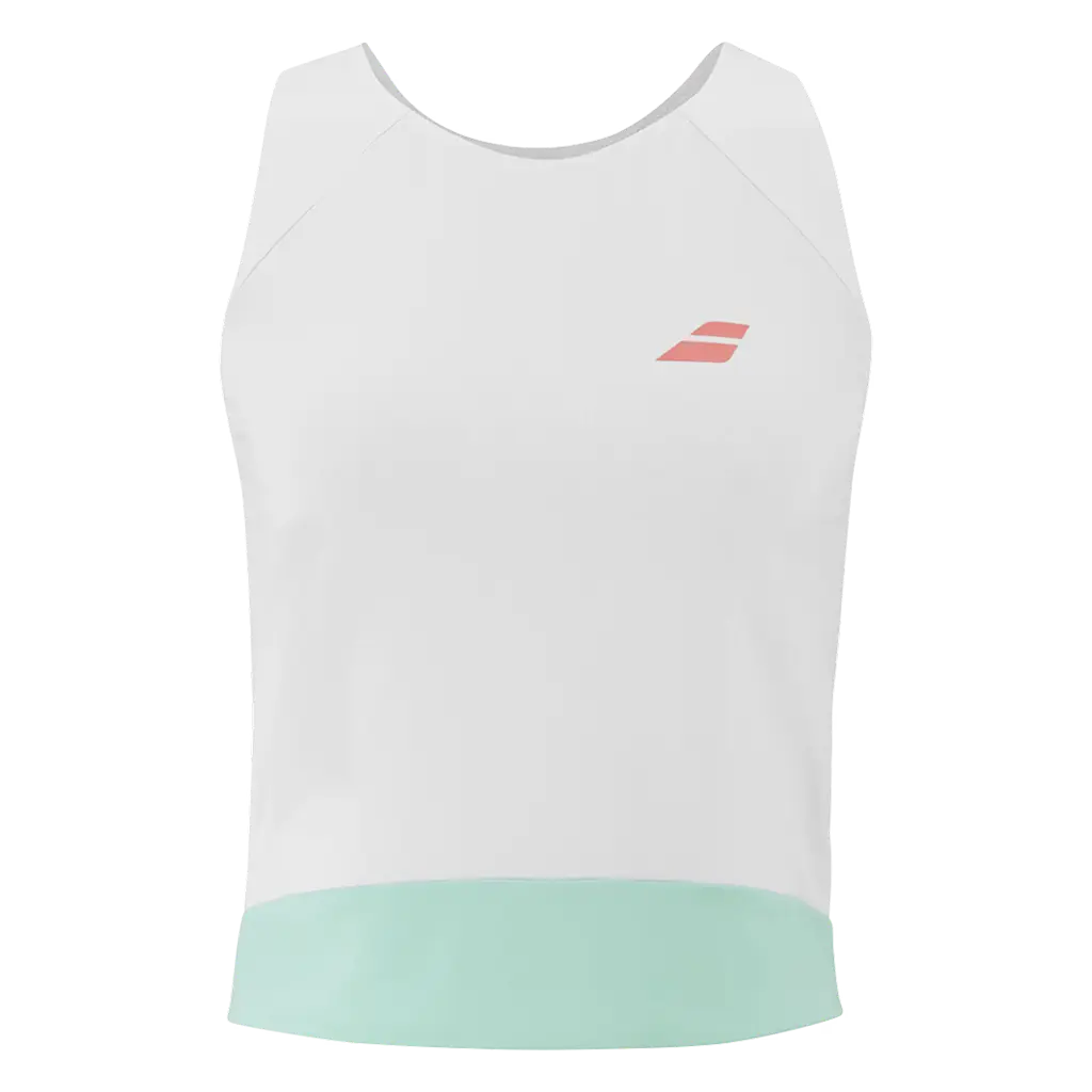 Camiseta Babolat Perf Tank blanca Woman 2026