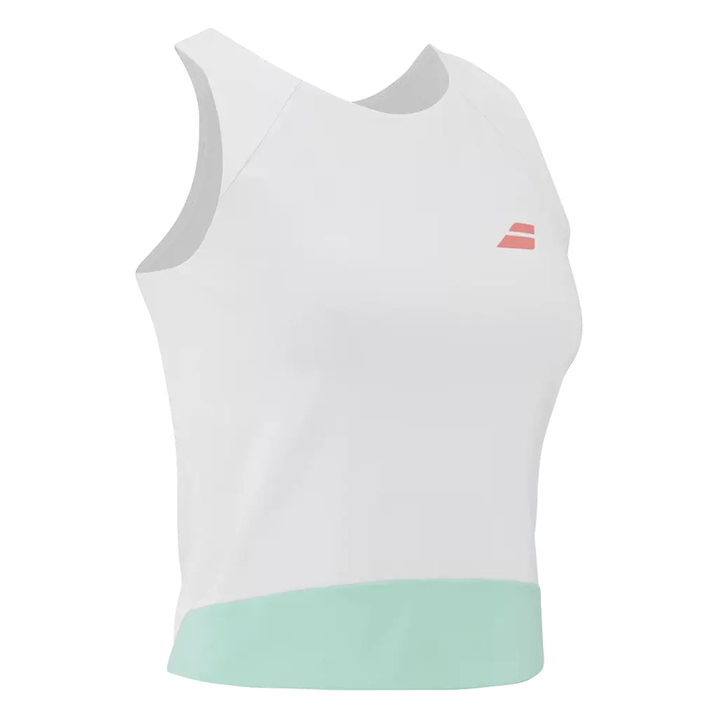 Camiseta Babolat Perf Tank blanca Woman 2026