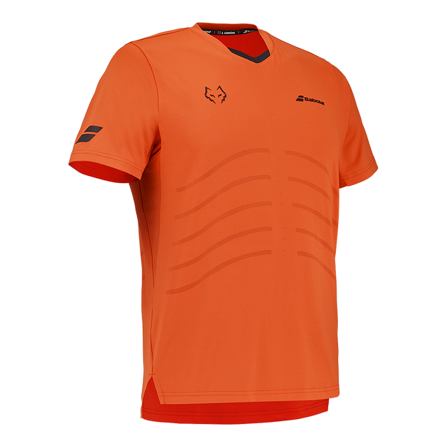 T-Shirt Babolat Rot/Orange Replik 2026 J. Lebron