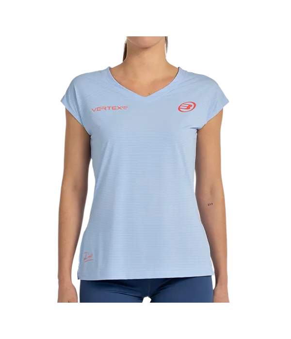 Camiseta Bullpadel Delfi Azul Celeste Women 2025