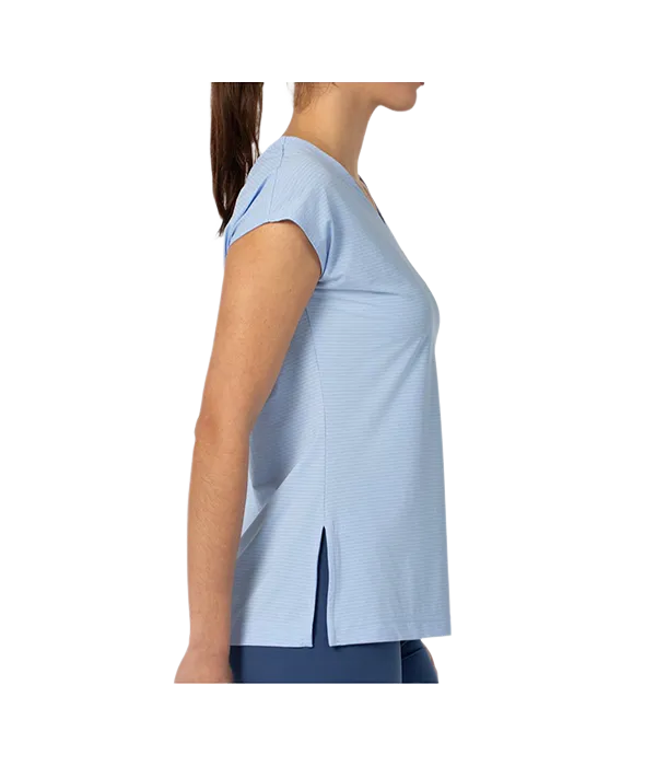 Camiseta Bullpadel Delfi Azul Celeste Women 2025