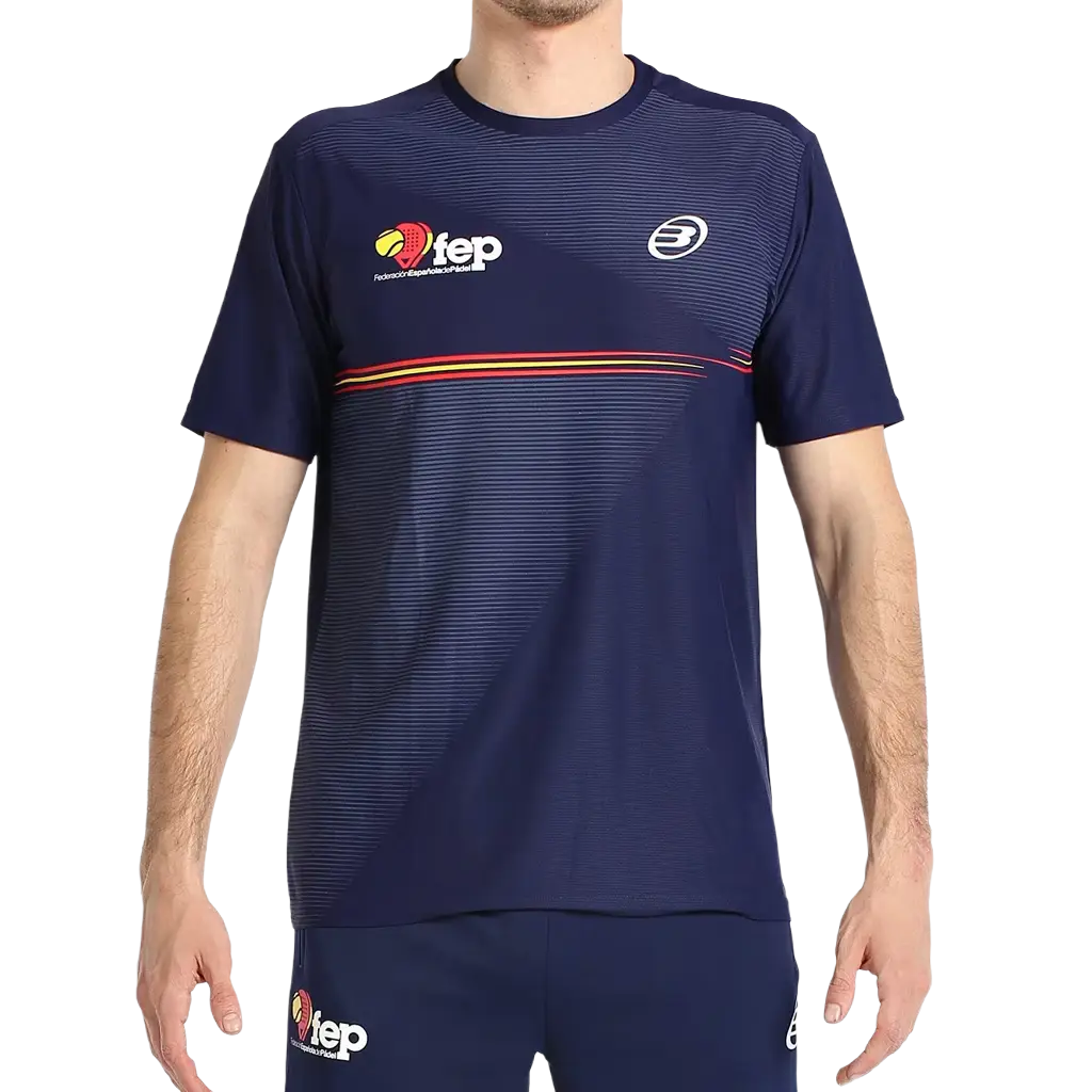 Camiseta Bullpadel Fang Azul Marino 2027 Federacion Española