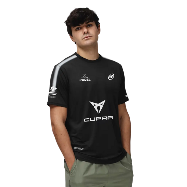 Camiseta Bullpadel Montse Pablo Cardona Negro