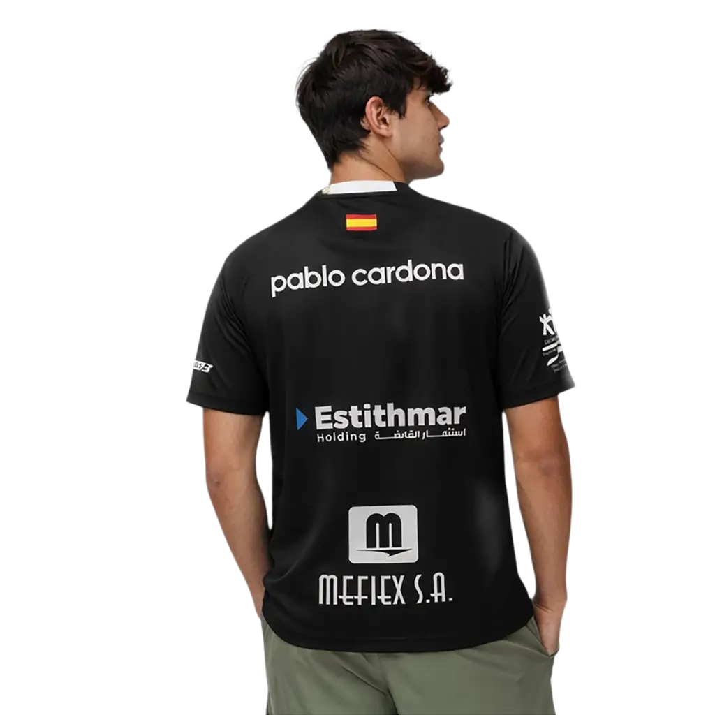T-shirt Bullpadel Montsé Pablo Cardona Noir
