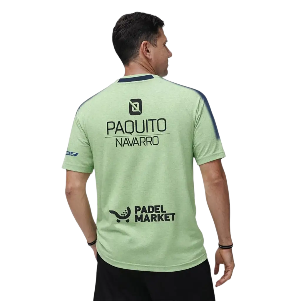 Camiseta Bullpadel Montse Paquito Navarro Verde Acido Vigore