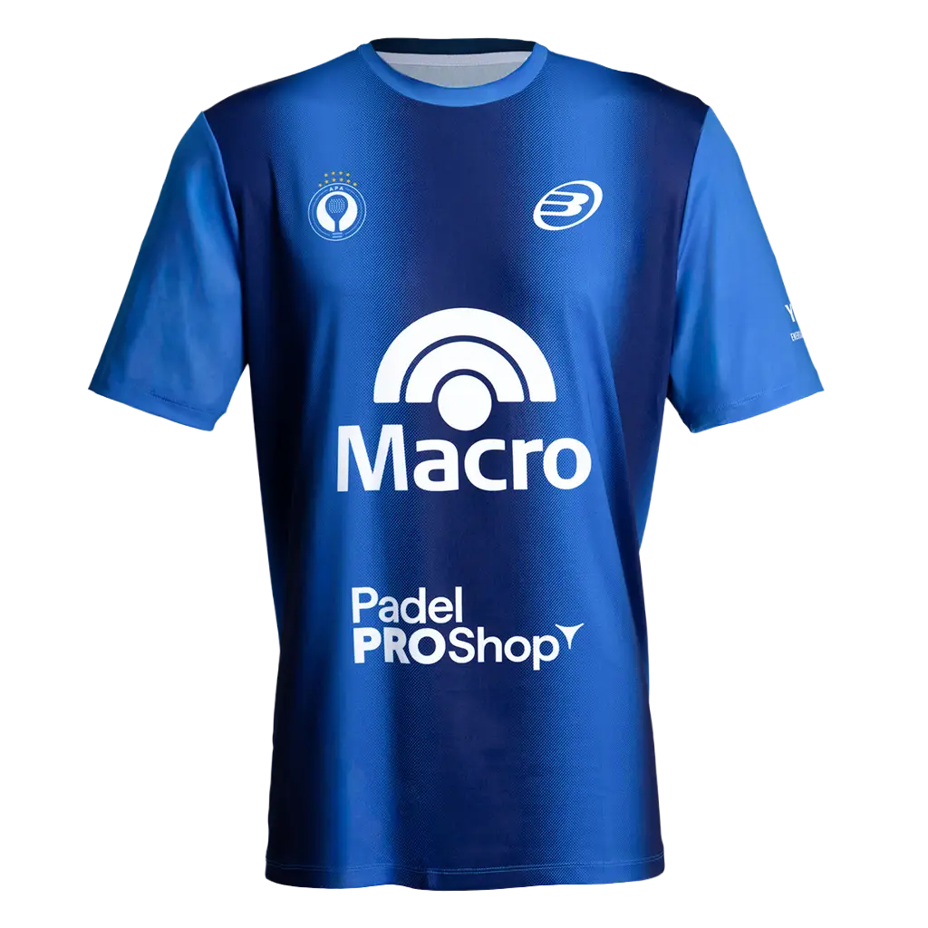 Camiseta Bullpadel Oficial Azul 2026 Asociación Argentina de Pádel