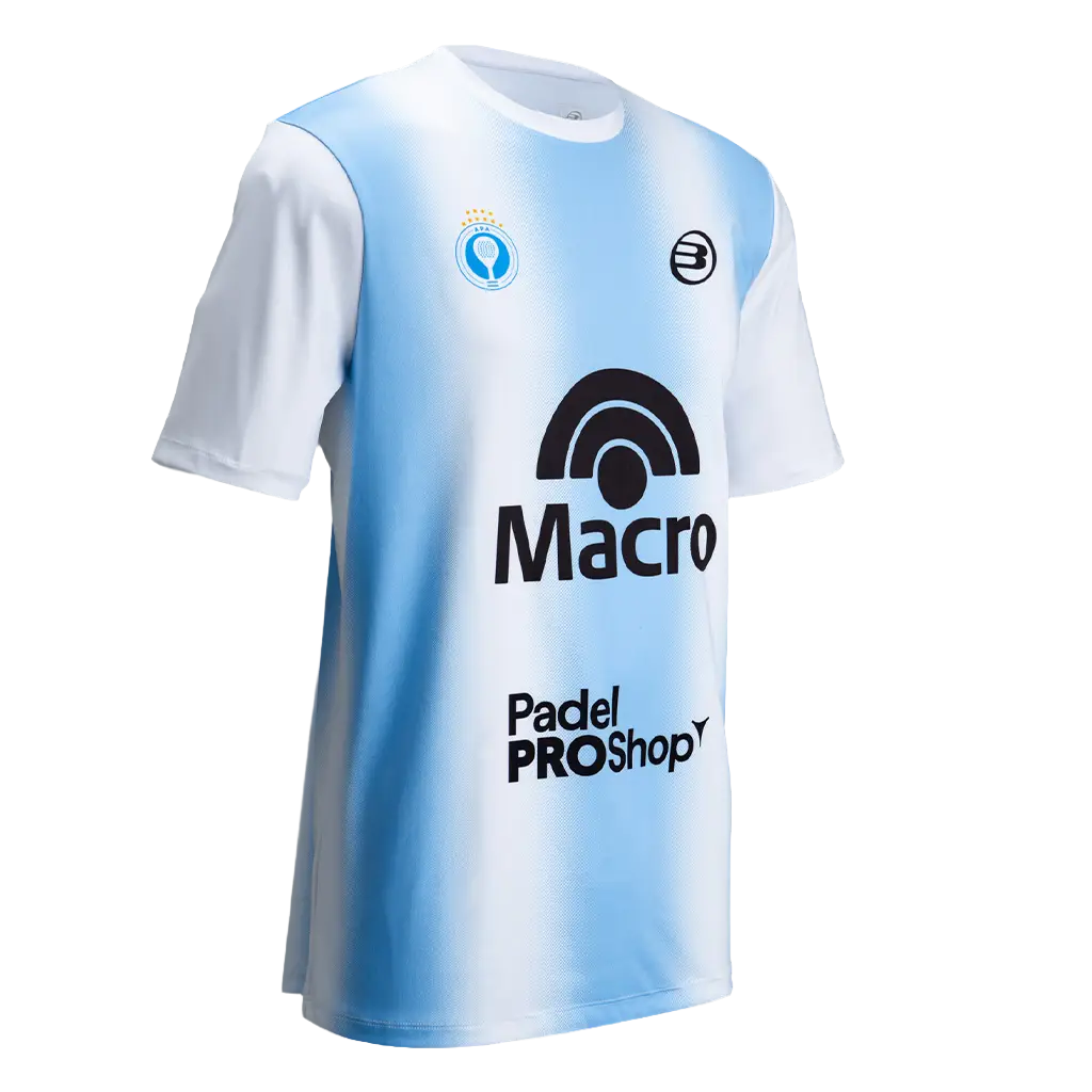 T-shirt Bullpadel Official White 2026 Argentine Association of Padel