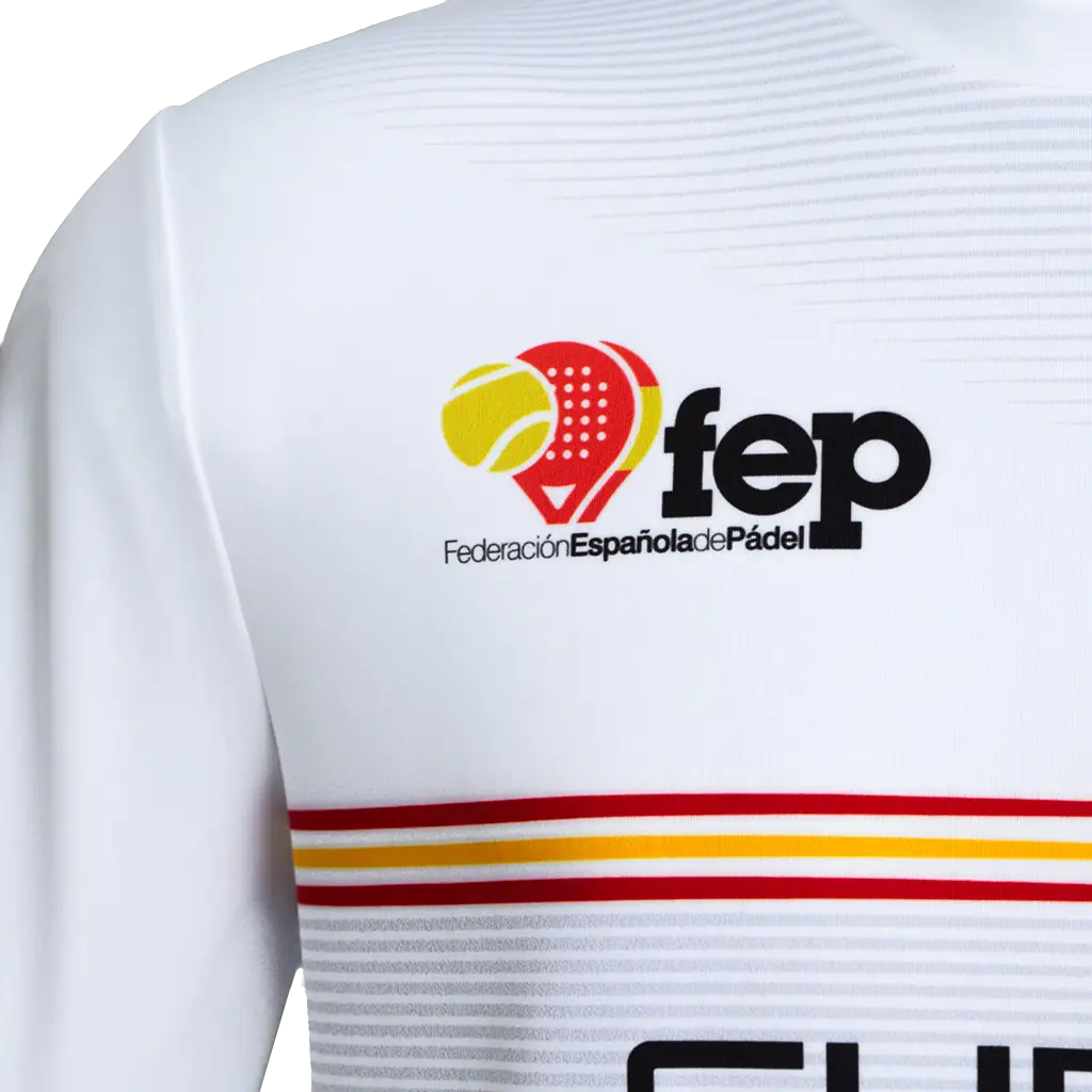 T-shirt Bullpadel Official White 2026 Spanish Federation