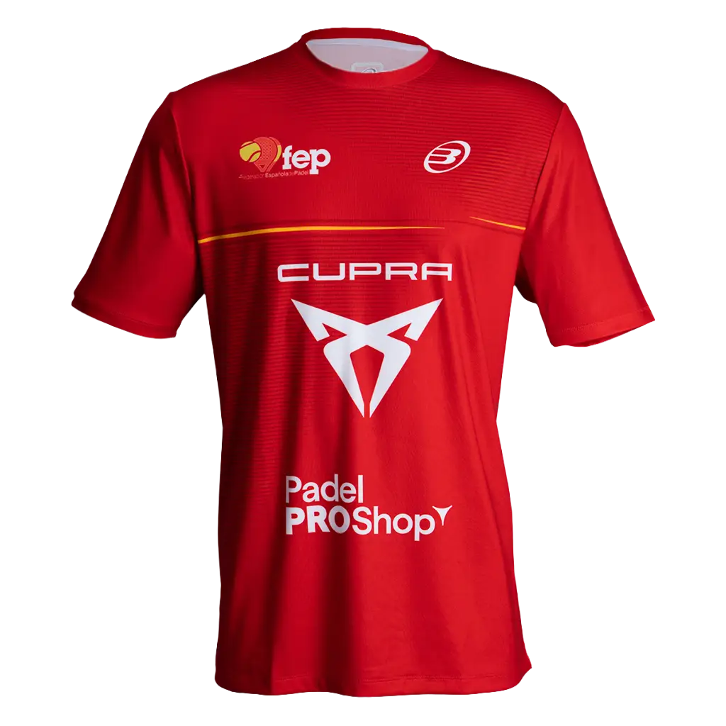 Camiseta Bullpadel Oficial Rojo 2026 Federación Española