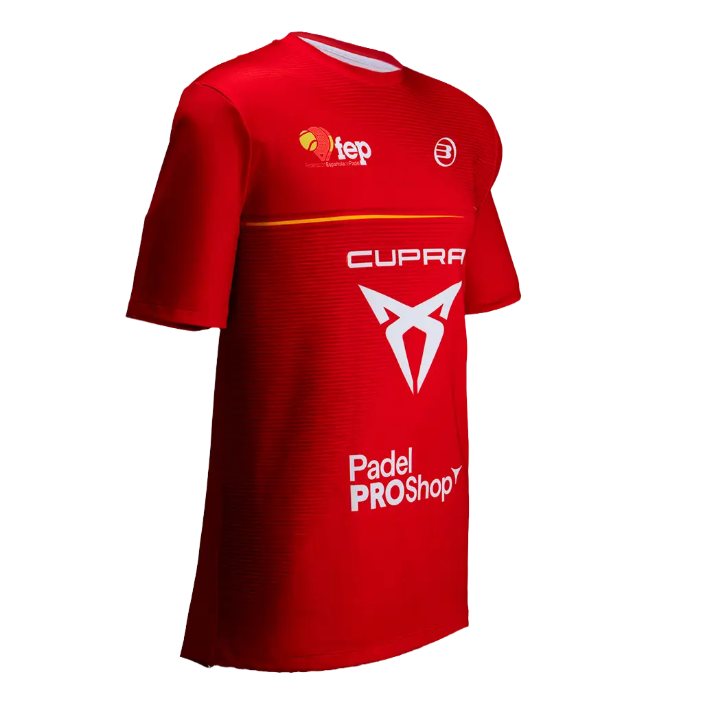 T-shirt Bullpadel Official Red 2026 Spanish Federation
